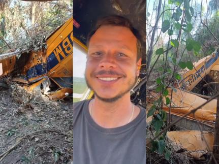Avião cai e mata piloto agrícola em fazenda do interior de MT